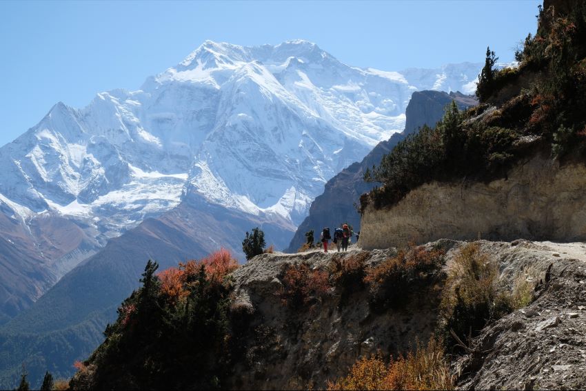 Annapurna Runde Trekking, der Weg nach Manang