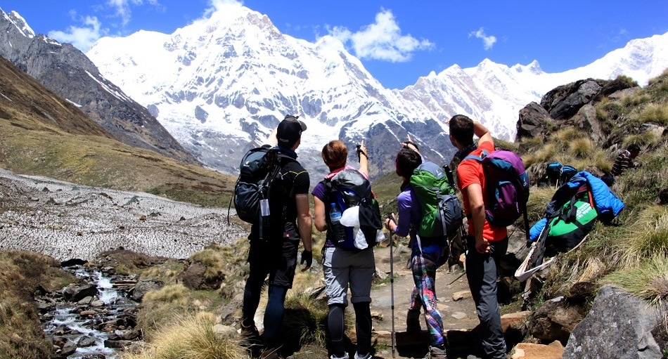 Auf dem Weg zum Annapurna Base Camp