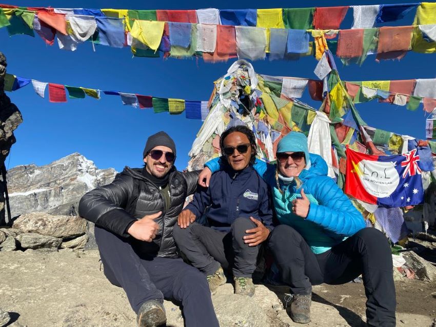 Gokyo Ri mit Kunden von geoDiscovery Tours