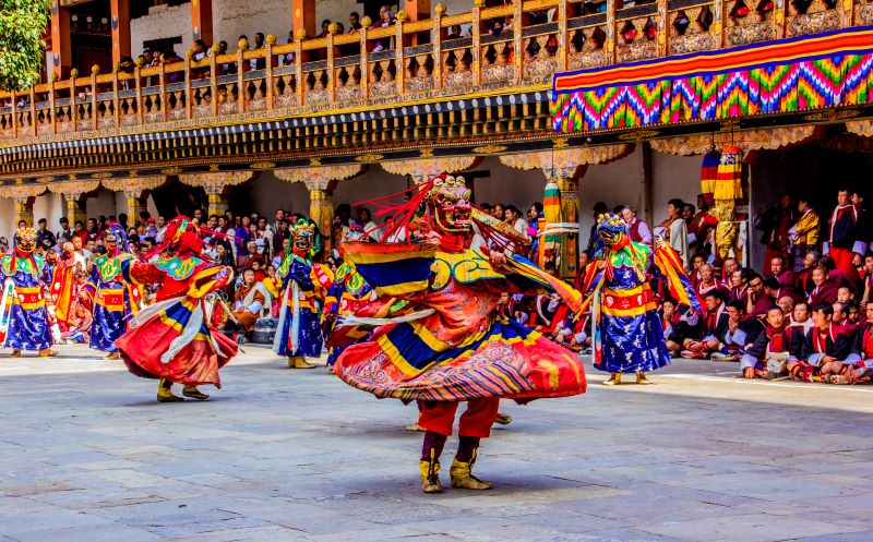 Festivals in Bhutan, Tshechu Maskentanz