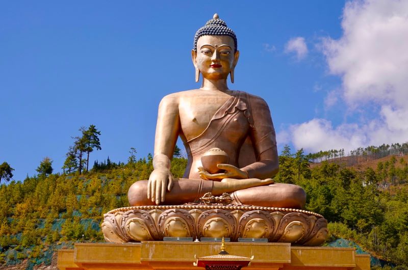 Riesen Buddha Statue in Thimphu Bhutan 